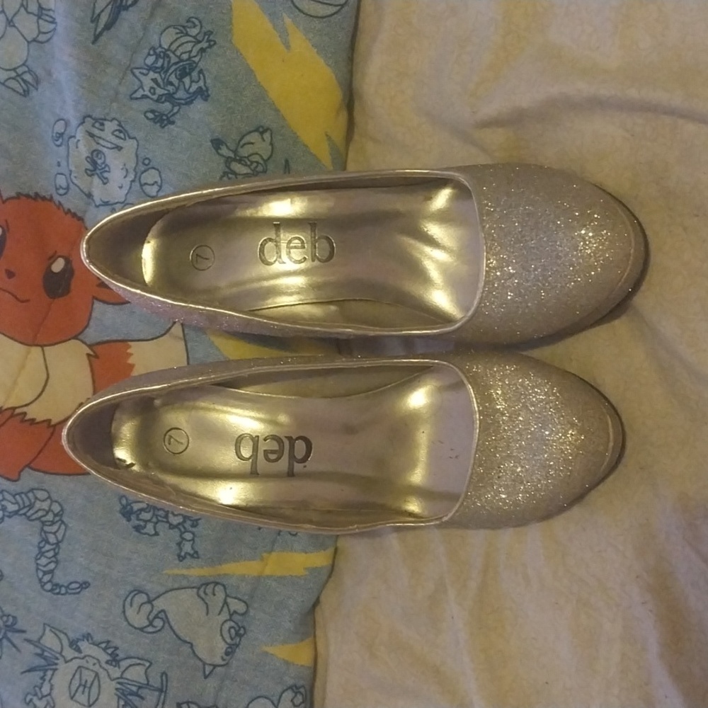 Glitter high heels
